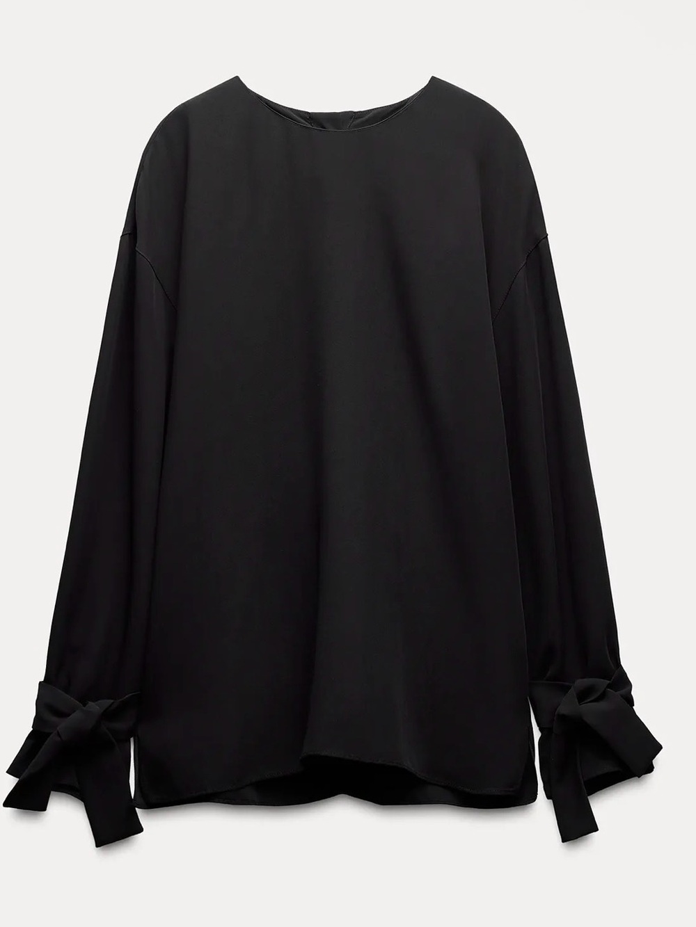 Zara flowy tied shirt
